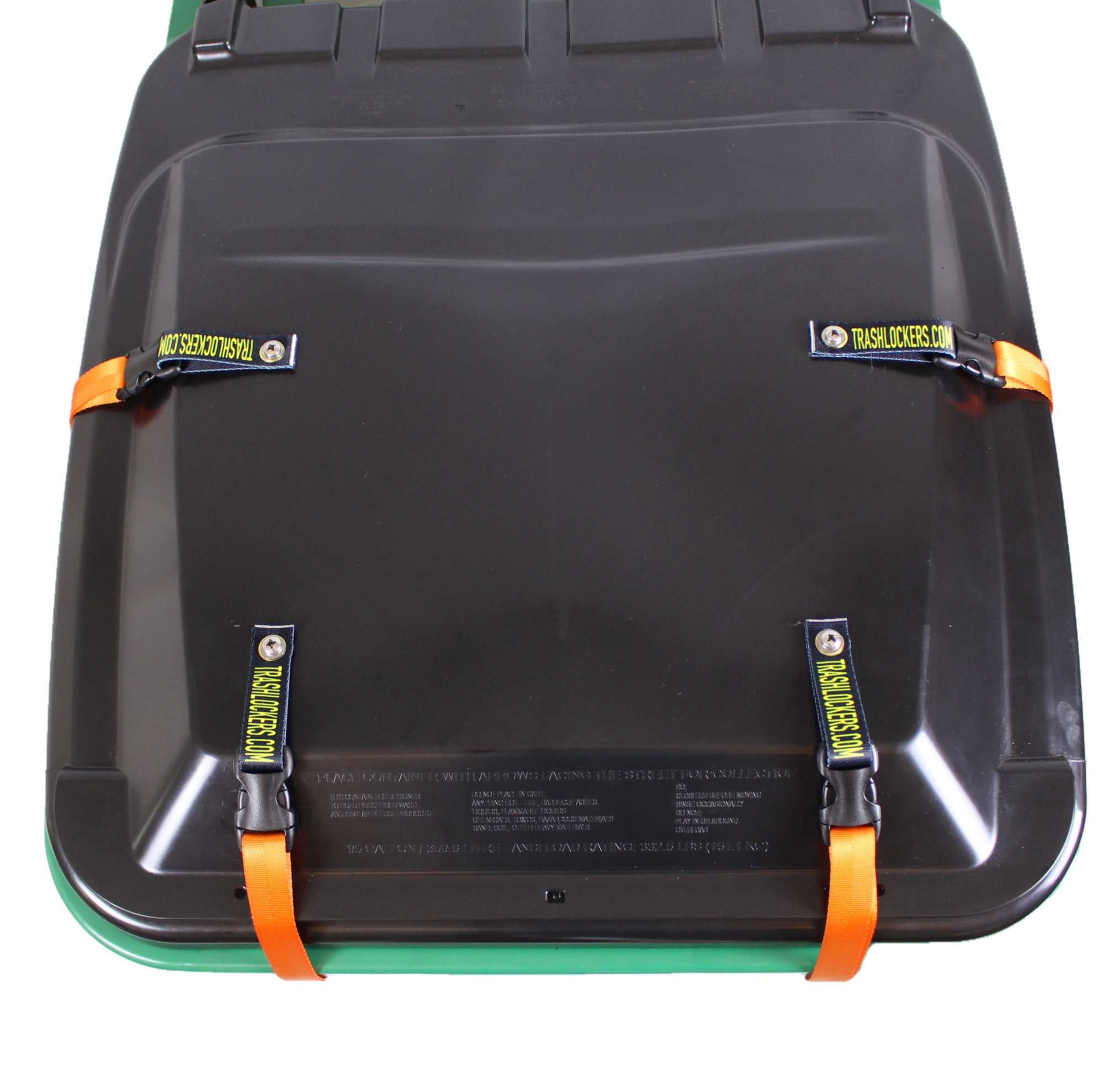 4 orange ultimate straps to keep trash safe from bear