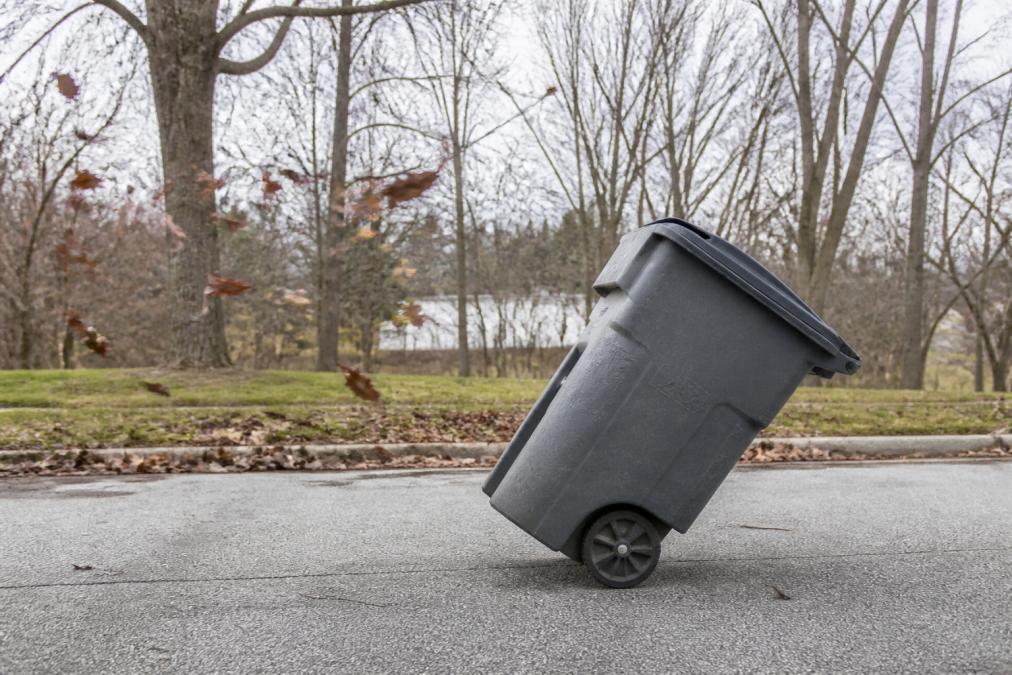 Prevent Garbage Cans From Blowing Over in Wind