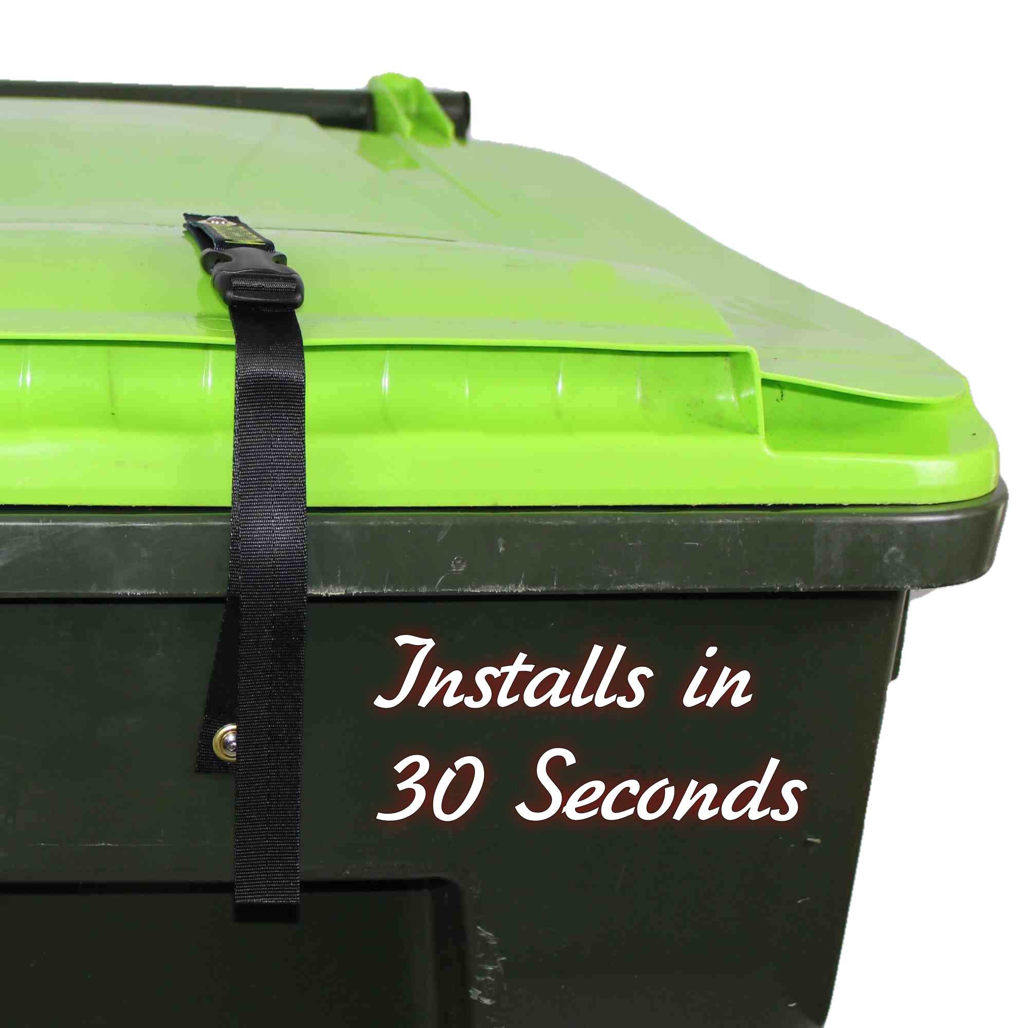 Install garbage can lock in just 30 seconds